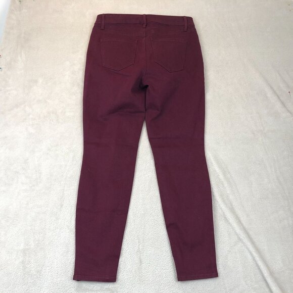 Talbots Womens Pants Size 4P Slim Jeggings Snkle Stretch Casual Travel Burgundy - Picture 12 of 12